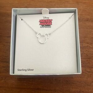Mickey Mouse Sterling Silver Necklace - never worn & in packaging